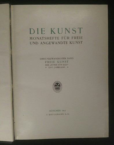 Die kunst monatshefte für - kunst:,