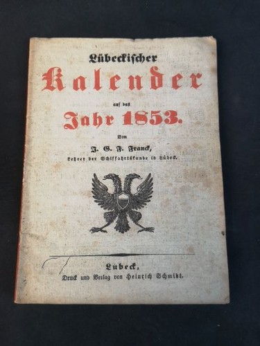 Lübeckischer kalender auf - kalender,